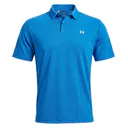 Under Armour Tee To Green Pique męskie polo, aegean blue/white