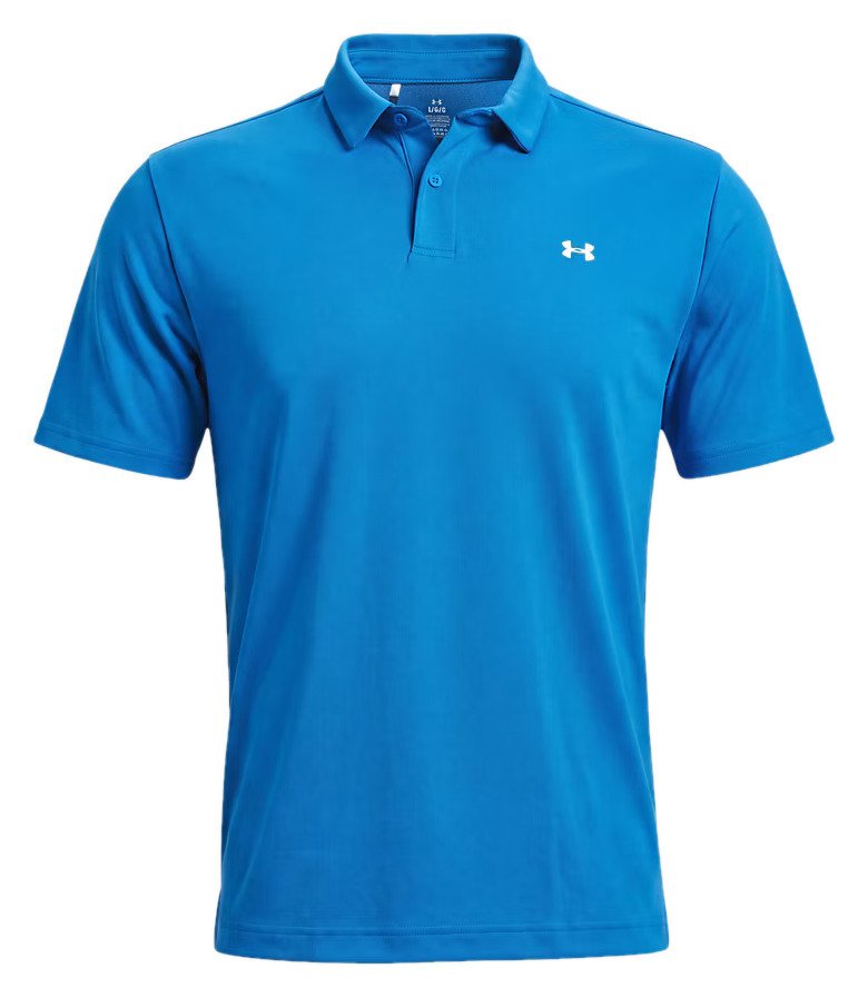 Under Armour Tee To Green Pique męskie polo, aegean blue/white