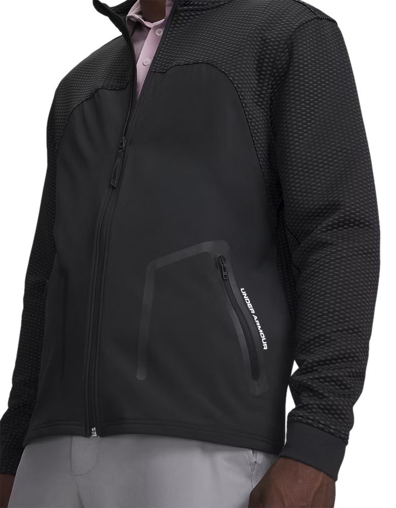 Under Armour Drive Pro Hybrid FZ męska bluza, czarno/biała