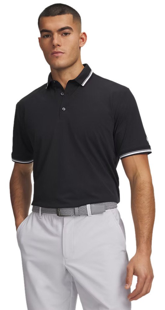 Under Armour ArmourDry Rib męskie polo, czarne