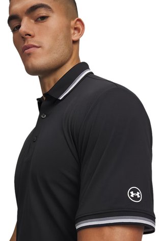 Under Armour ArmourDry Rib męskie polo, czarne