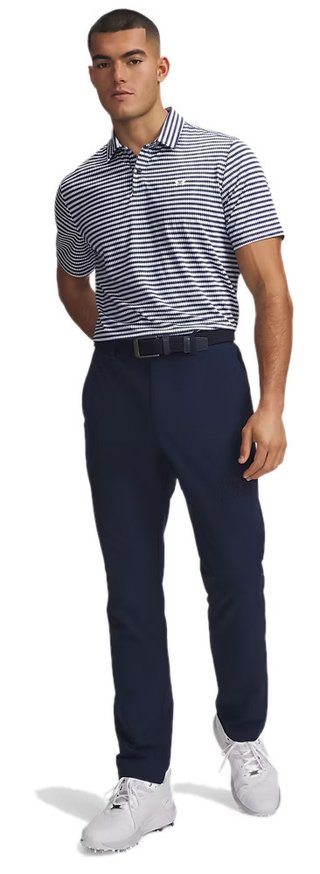 Under Armour Tech Tapered męskie spodnie, academy/białe