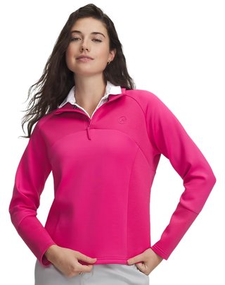 Under Armour UA Drive Midlayer 1/4 zip damska bluza, różowa