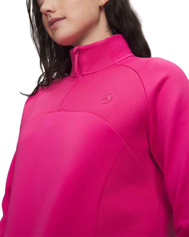 Under Armour UA Drive Midlayer 1/4 zip damska bluza, różowa