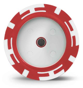 Masters Golf Poker Chip Disc Holder, czerwony