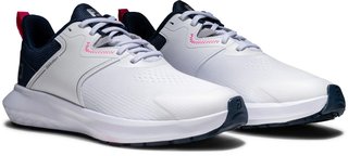 FootJoy Qmotion damskie buty golfowe, biało/niebiesko/różowe