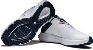 FootJoy Qmotion damskie buty golfowe, biało/niebiesko/różowe