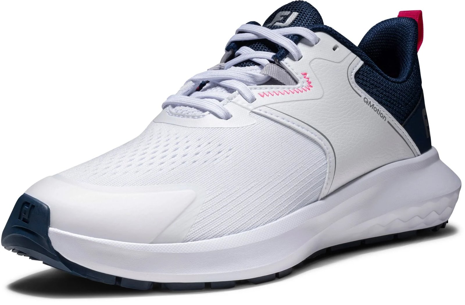 FootJoy Qmotion damskie buty golfowe, biało/niebiesko/różowe