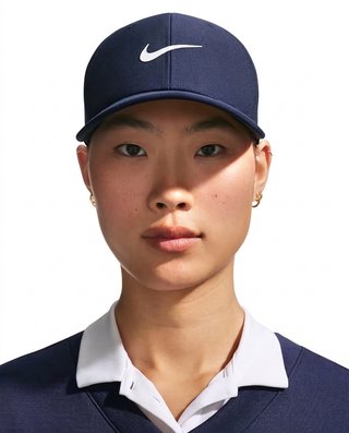 Nike Rise unisex czapka golfowa, granatowa/biała
