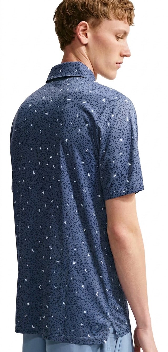 Nike Par męskie polo, microprint birds