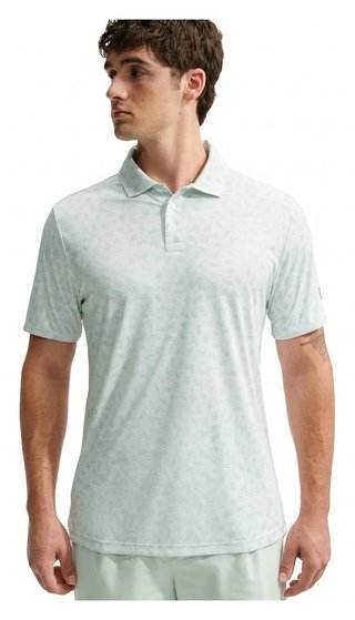 Nike Par Dri-FIT Grass Print męskie polo, białe