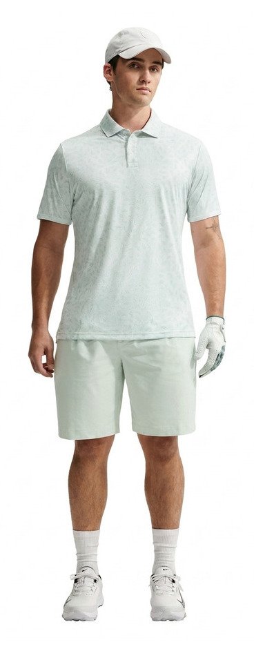 Nike Par Dri-FIT Grass Print męskie polo, białe