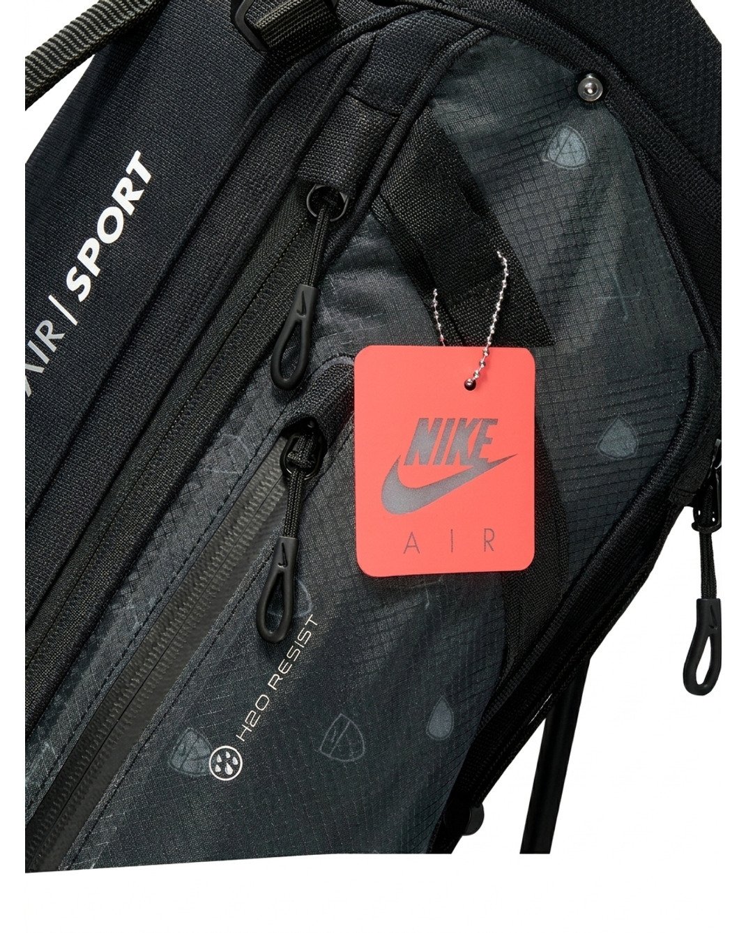 Nike Air Sport 2 stand bag, czarny/iron grey/biały