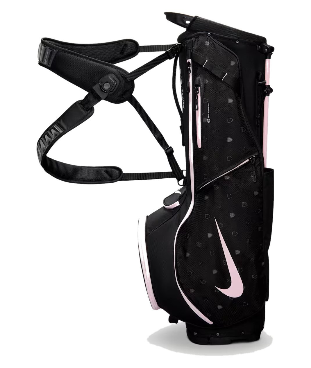 Nike Air Sport 2 stand bag, czarny/sail/różowy/pink foam