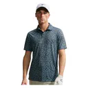 Nike Par Dri-FIT Grass Print męskie polo, czarne