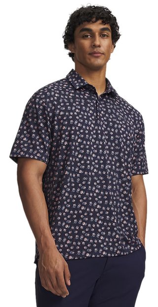 Under Armour Payoff 3.0 męskie polo, midnight navy/polish pink/castlerock