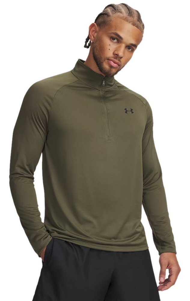 Under Armour Tech 2.0 1/2 Zip męski T-shirt, zielony