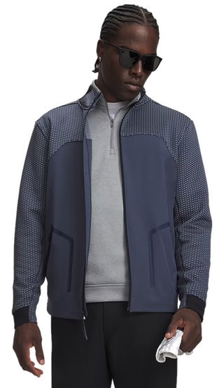 Under Armour Drive Pro Hybrid FZ męska bluza, downpour grey/white