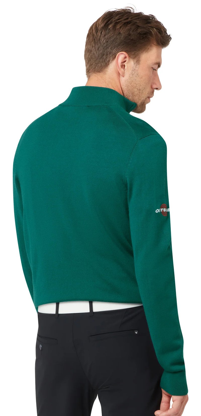 Callaway 1/4 Blended Merino męski sweter, blue coral