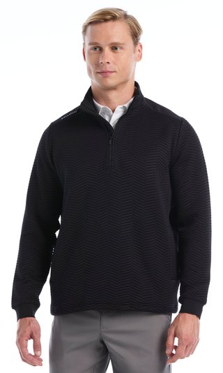 Callaway Chev Jacquard męski sweter, caviar