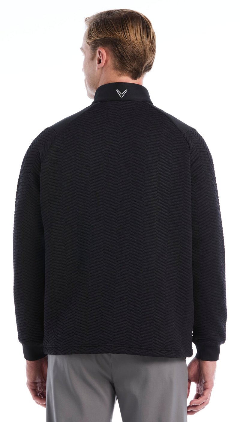 Callaway Chev Jacquard męski sweter, caviar