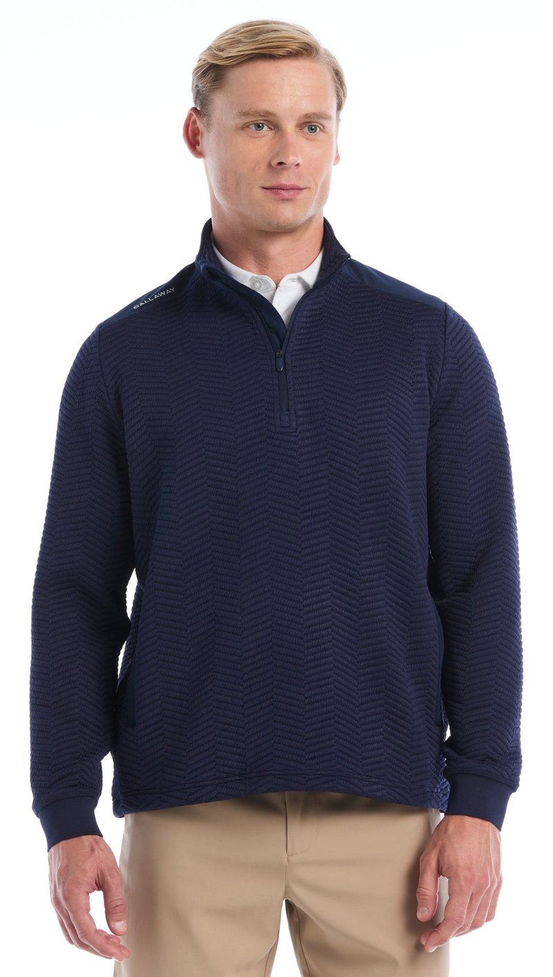 Callaway Chev Jacquard męski pullover, peacoat