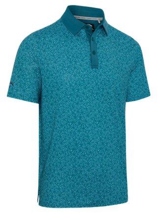 Callaway Confetti Tee Print męskie polo, blue coral