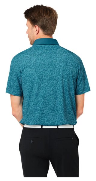 Callaway Confetti Tee Print męskie polo, blue coral