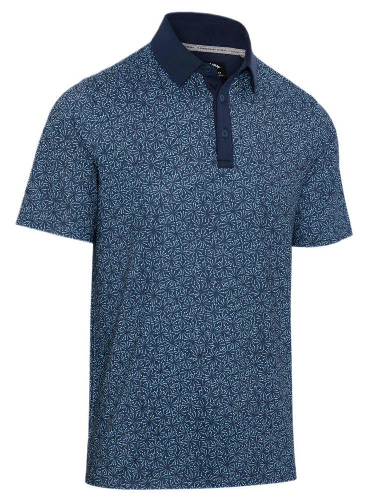 Callaway Confetti Tee Print męskie polo, peacoat
