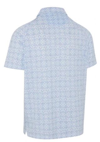 Callaway Printed Fractal Chev męskie polo, białe