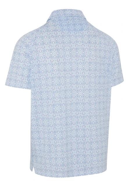 Callaway Printed Fractal Chev męskie polo, białe