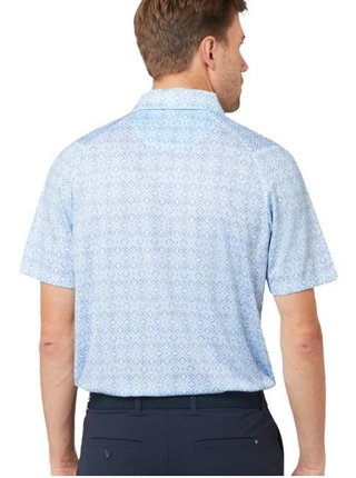 Callaway Printed Fractal Chev męskie polo, białe