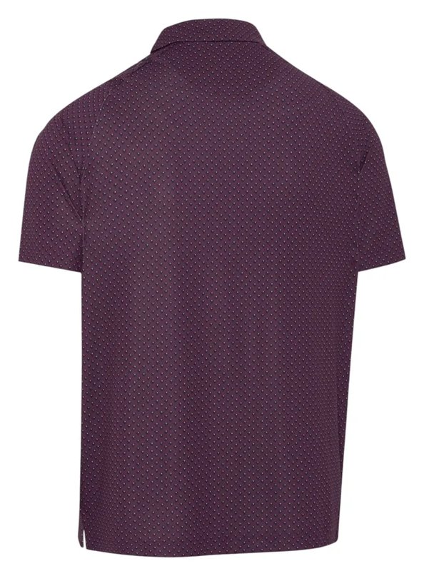 Callaway Trademark Golf Printed męskie polo, italian plum