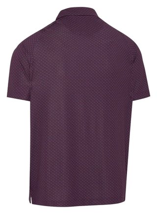 Callaway Trademark Golf Printed męskie polo, italian plum