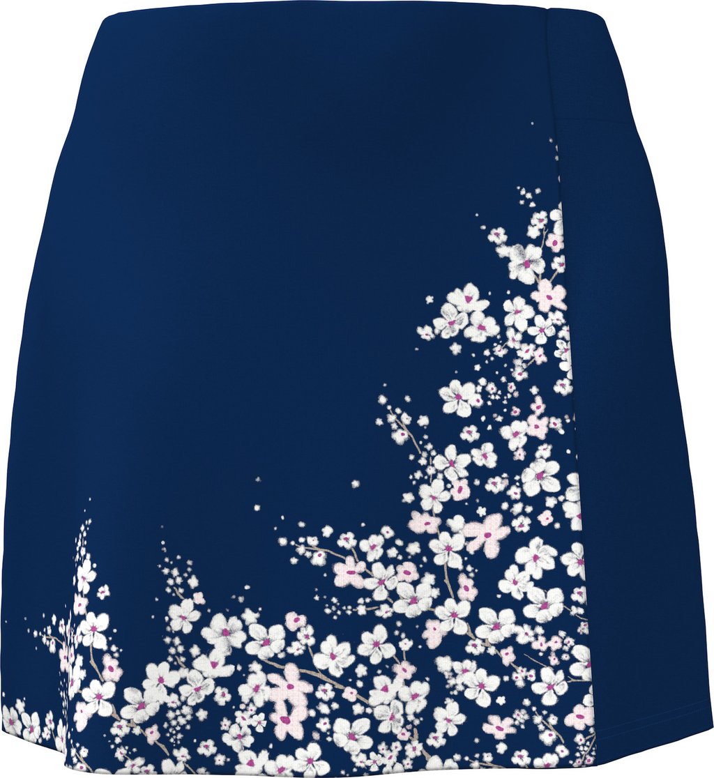 Callaway 17" Floral Printed Wrap damski skort, blue depths