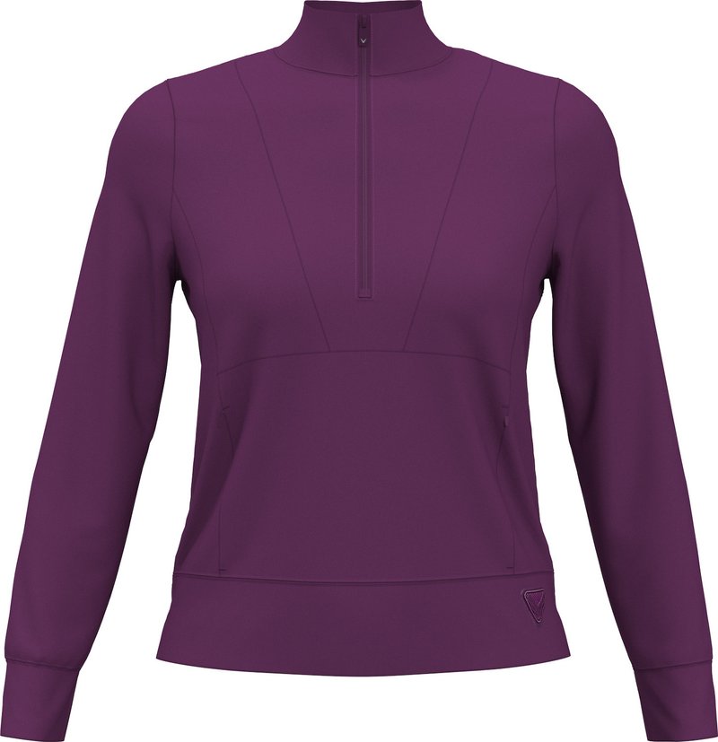 Callaway 1/2 Zip Soft Touch damska bluza, gloxinia