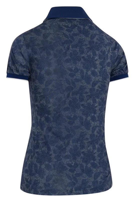 Callaway Rib Tim Printed damskie polo, blue depths