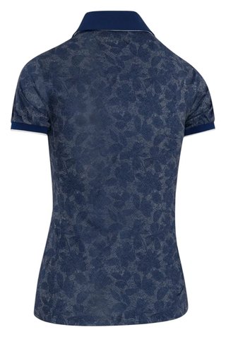 Callaway Rib Tim Printed damskie polo, blue depths