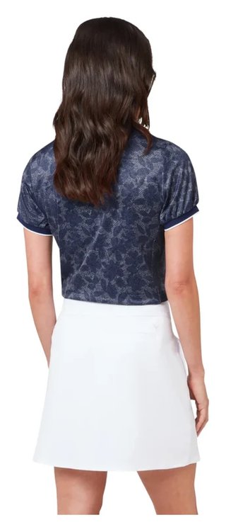 Callaway Rib Tim Printed damskie polo, blue depths