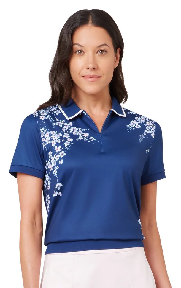 Callaway Floral Blossom damskie polo, blue depths