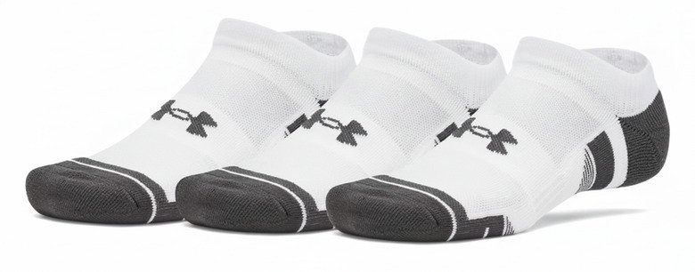 Under Armour Performance Tech No Show unisex skarpety, 3pack, białe