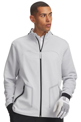 Under Armour Drive Pro Hybrid FZ męska bluza, halo szary/biały