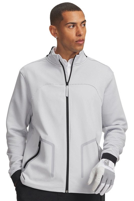 Under Armour Drive Pro Hybrid FZ męska bluza, halo szary/biały