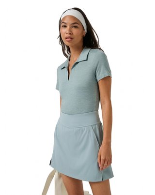Travis Mathew Skyloft Light damskie polo, heather slate