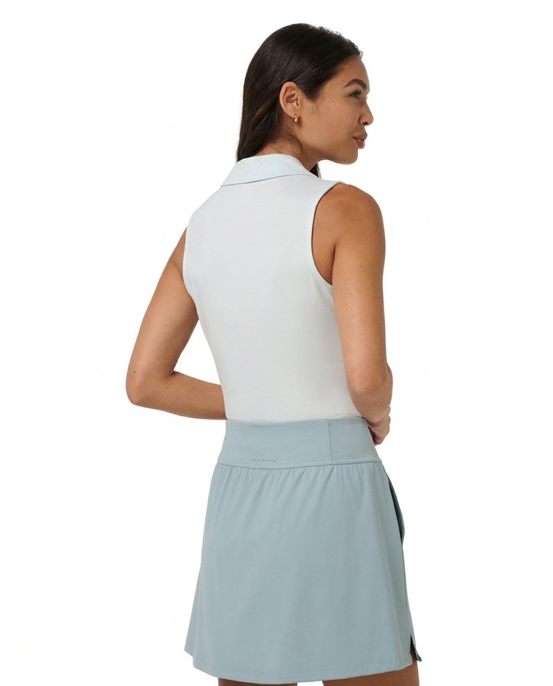 Travis Mathew Skyloft Light Sleeveless damskie polo, heather cloudwash