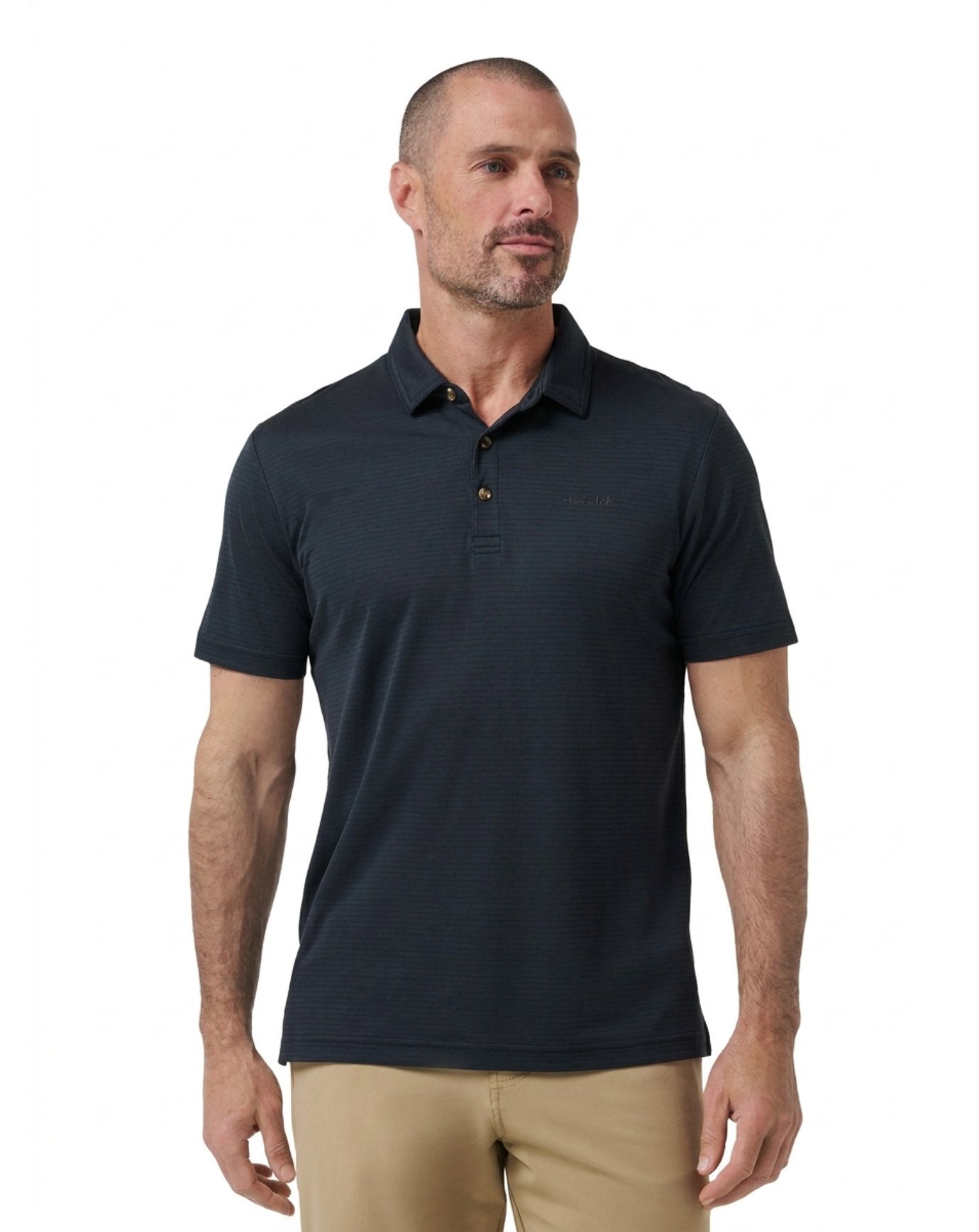 Travis Mathew The Zinna 2.0 No Logo męskie polo, czarne