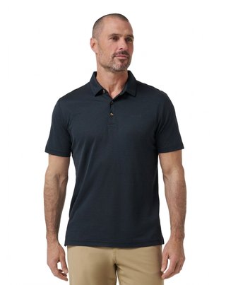 Travis Mathew The Zinna 2.0 No Logo męskie polo, czarne