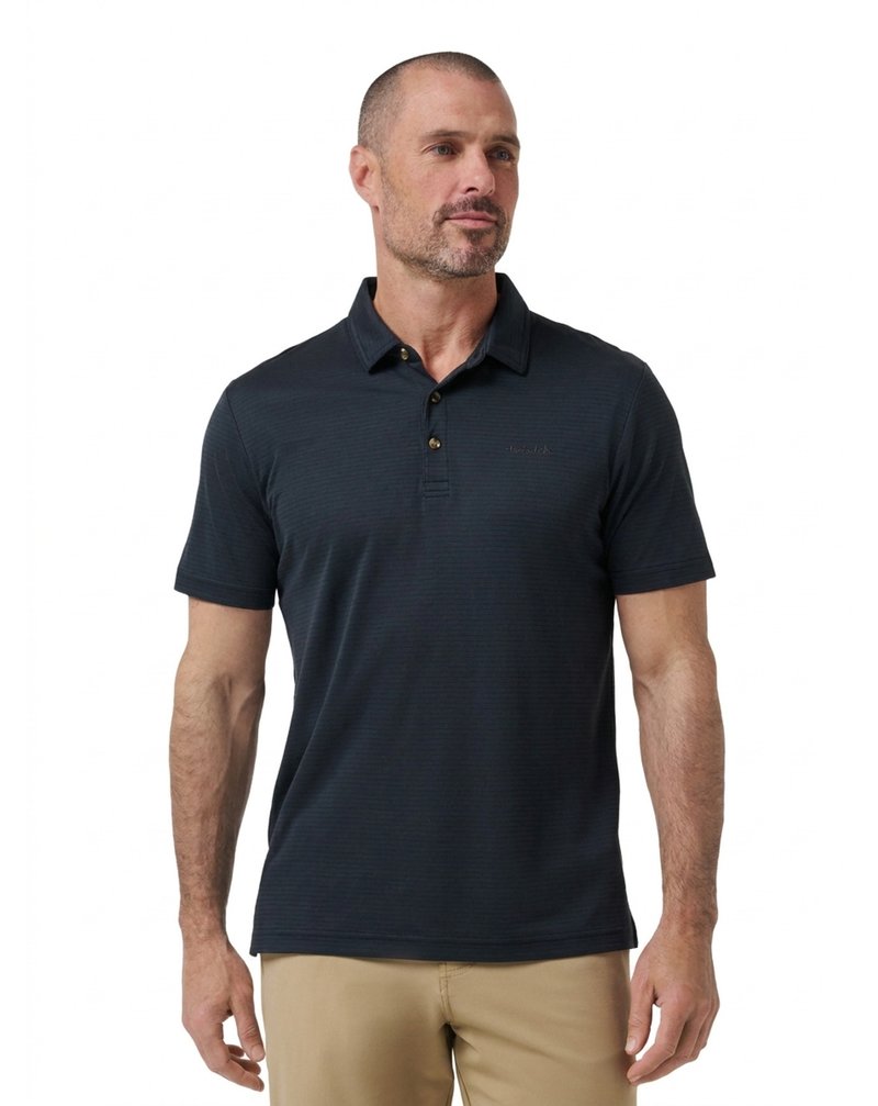Travis Mathew The Zinna 2.0 No Logo męskie polo, czarne