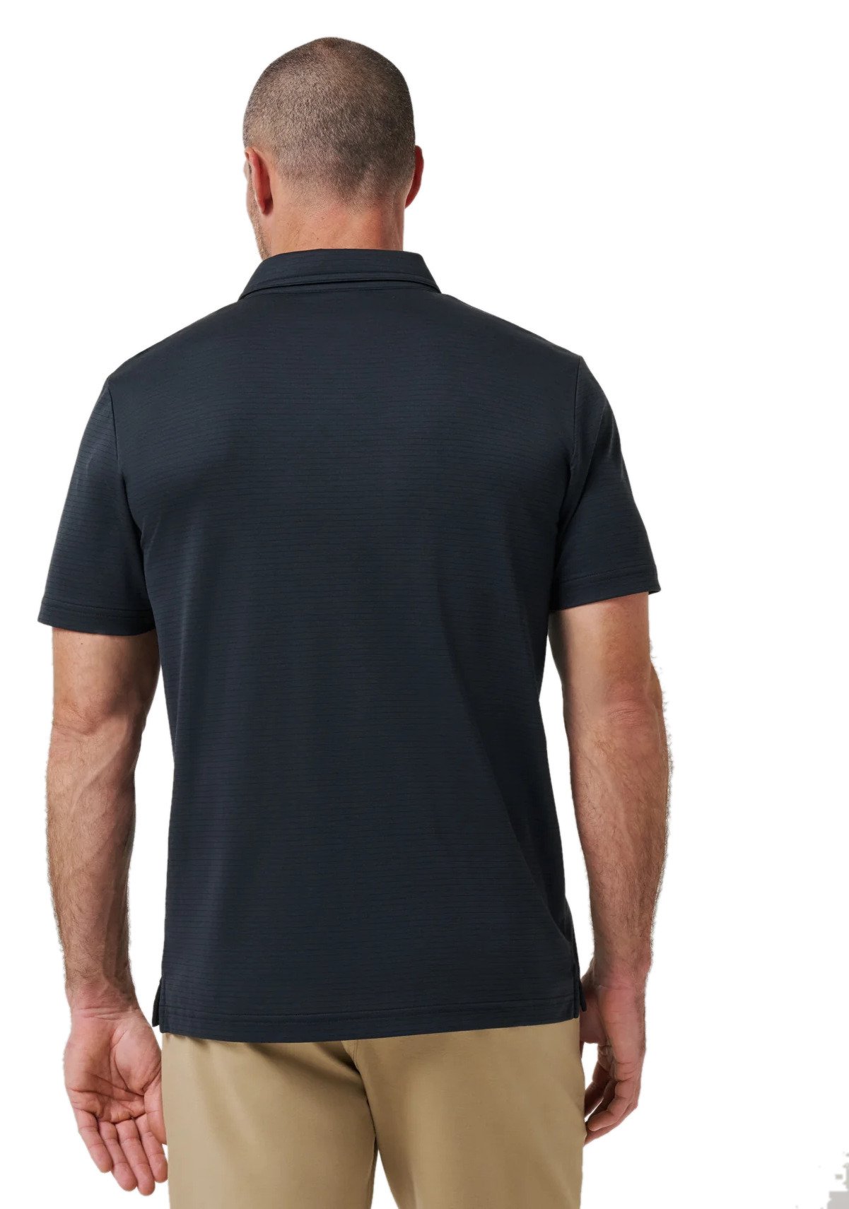 Travis Mathew The Zinna 2.0 No Logo męskie polo, czarne