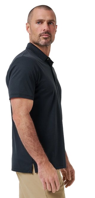 Travis Mathew The Zinna 2.0 No Logo męskie polo, czarne